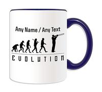 Personalised Gift - Trombone Mug (Evolution Design Color) Name Message Unique - Player Outline Event Hobby Classical Music Musician Tromba Large Trumpet Symphony Orchestra Band Jazz Brass Horn