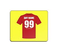 Personalised Gift - United Mouse Mat (Football Club Design Theme, Colour Options) - Any Name/Message on Your Unique Pad MouseMat MousePad Manchester Red Devils Army Reds