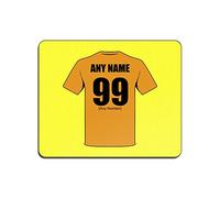 Personalised Gift - Wolverhampton Wanderers Mouse Mat (Football Club Design Theme, Colour Options) - Any Name/Message on Your Unique Pad MouseMat MousePad - The Wolves