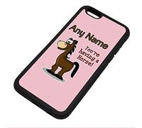 Personalised Gift - You Are Having a Horse iPhone 6 / 6s Case (Animal Slogan Design White) Any Name Message Unique Apple TPU Cover - Zoo Silly Cute Funny Novelty Wild Lover Pony Farm Foal