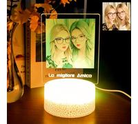 Personalised Gifts Cartoon Photo Frame Lamp Gifts Custom Night Light Original Presents for Women Mothers Day Birthday Anniversary Christmas (Personalized photo light2)