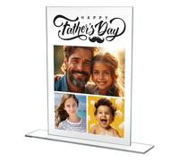 Personalised Gifts For Dad Acrylic Photo Plaque Presents Fathers Day Daddy Gifts From Daughter Son (Fathers Day)