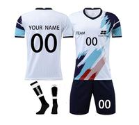 Personalised Gifts for Men,Personalised England Style Kit Football Shirt, Football Kits for Girls and Boys Personalised Gift for Children Kids Playwear,Personalised T Shirt UK,B1