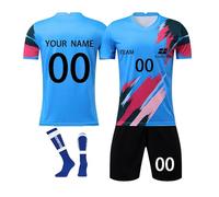 Personalised Gifts for Men,Personalised England Style Kit Football Shirt, Football Kits for Girls and Boys Personalised Gift for Children Kids Playwear,Personalised T Shirt UK,B4