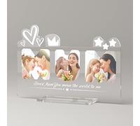 Personalised Gifts for Mum - Custom Picture Acrylic Plaque with Text, Mothers Day Gifts from Daughter Son, Mum Gifts for Mother, Wife, Grandma, Mother-In-Law,Stepmum for Mothers Day Birthday Christmas