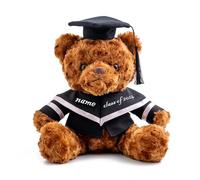 Personalised Gifts Graduation Teddy Bear 2024, Graduation Gifts for Him & Her with Text, Name or Date, Graduation Bear as Personalised Graduation Gifts for Girls/ Boys Graduation Day (8 inch-Brown 1)