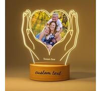 Personalised gifts - Personalised photo frame multiple pictures add text custom picture frame Clear Acrylic Funny gifts for mothers day to Mom nanna women birthday present