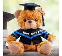 Personalised Gifts Teddy Bear with Custom Text/ Name, Graduation Bear Class of 2025 Personalised Teddy Bear for Graduation Day 2025 Graduation Gifts for Her/Him 2025 High School/ College (8IN-Text)