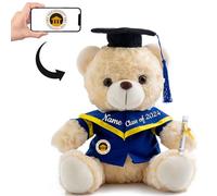 Personalised Gifts Teddy Bear with Photo+ Text, Graduation Bear Class of 2024 Personalised Teddy Bear for Graduation Day 2024 Graduation Gifts for Her/ Him 2024 High School/ College (10-IN-Text+Photo)