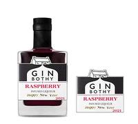 Personalised Gin Bothy Gin Bottle Label for New Year Christmas Xmas Any Occasion