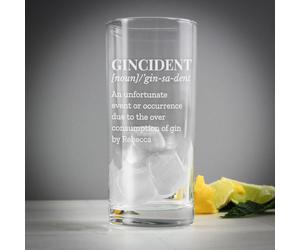 Personalised Gincident Highball Glass
