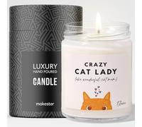 Personalised Ginger Cat Gifts - Luxury Soy Wax Candle - Vanilla, Jasmine, Sugared Almond - Makester