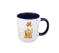 Personalised Ginger Cat Mug Gift - Present for Cat Lovers - Gifts for Cat Owner - Personalised Cat Mug - Country Style Mug (Red)