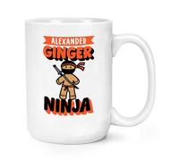 Personalised Ginger Ninja 15oz Large Mug Cup