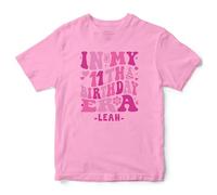 Personalised Girls 11th Birthday T Shirt Custom Name Eleven Eleventh Party Kids Tee