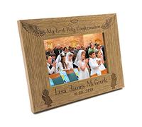 Personalised Girl's First Holy Confirmation Wooden Photo Frame Gift (8 x 10 Inch)