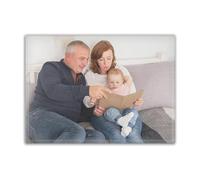 Personalised Glass Chopping Board with Photo & Text | Chinchilla Effect | Custom Gift for Her, Him, Couples | 28 x 20 cm | by Cute Blue Skies