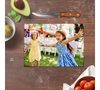 Personalised Glass Worktop Savers for Kitchen DIY Glass Chopping Boards Glass Photo Frame placemat Chopping Board Custom Photo Logo or Text Toughened Glass