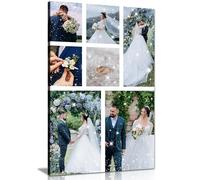 Personalised Glitter Canvas Print - Custom Photo Wall Art, Handmade Gift
