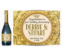 Personalised Gold Effect Champagne Label - Birthday, Wedding, Engagement, Anniversary, Hen Night or Any Occasion You Choose (Gold)