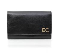 Personalised Gold Initials Black Purse