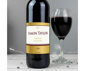 Personalised Gold Label Red Wine