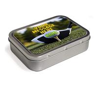 Personalised Golf Ball 2oz Tobacco Tin Tees | Baccy Storage | Pill Box | Cigarette Rolling Stash Can SH115