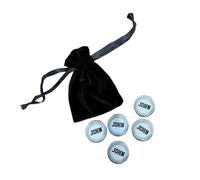 Personalised Golf Ball Markers - Silver Medal Style Design by Maisie Moo Gifts - Set of Five Made From Metal - Includes Velvet Gift Bag