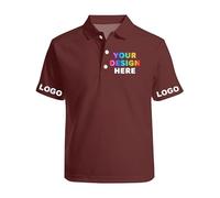 Personalised Golf Polo Shirt Company Logo Workwear Uniform Custom Print Text Photo Mens Polos Shirts Women Work t Shirt Black Top