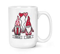 Personalised Gonk Gnome His & Hers Valentine's 15oz Large Mug Cup
