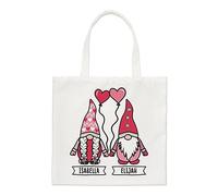 Personalised Gonk Gnome His & Hers Valentine's Regular Tote Bag