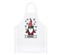 Personalised Gonk Gnome Red Santa Festive Christmas Chefs Apron