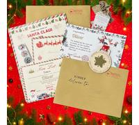 Personalised Good List Postcard & Medal Festive Pack including bio-degradable reindeer food