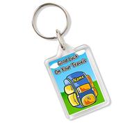 Personalised Good Luck On Your Travels Keyring Ideal Student Travelling Gift AK413