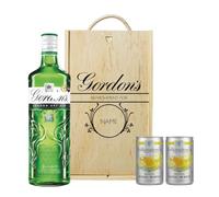 Personalised Gordon's London Dry Gin Gift Set with Fentimans Tonics (70cl) - Premium Gin & Mixer Set - Ideal Present for Valentine’s Day, Mother’s Day, Birthdays, Anniversaries & Special Occasions