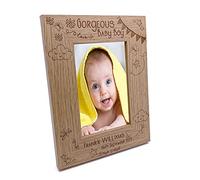 Personalised Gorgeous Baby Boy Photo Frame Gift (5 x 7 Inch)