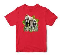 Personalised Gorilla T Shirt for Kids Custom Name Zoo Animal Top Boys Girls, 5-6 Years, Red
