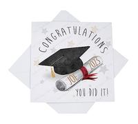 Personalised Graduation Card, Graduating from University Card, Congratulations University Degree Custom Card for Son Daughter Grandson Granddaughter, Graduation Cap Card (Personalised)