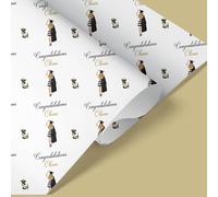 Personalised Graduation Gift Wrapping Paper, For Girls Graduating, Congratulations, Well Done, Graduation Gift