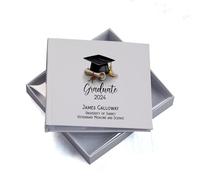 Personalised Graduation Photo Album Gift With Hat And Scroll