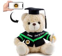 Personalised Graduation Teddy Bear 2024, Graduation Gifts for Him & Her with Text+Photo, Graduation Bear as Personalised 2024 Graduation Gifts for Girls/ Boys Graduation Day 2024 (8-IN-Text+Photo)