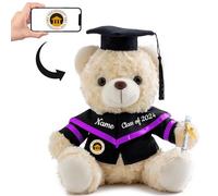 Personalised Graduation Teddy Bear 2024, Graduation Gifts for Him & Her with Text+Photo, Graduation Bear as Personalised 2024 Graduation Gifts for Girls/ Boys Graduation Day 2024 (8-IN-Text+Photo)