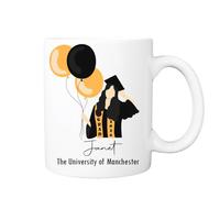 Personalised Graduation University Mug - University Leaver Mug - College Graduation Cup - Student Cup - Graduation Congratulations Gift for Her, Graduation gift for Granddaughter, Daughter, Niece