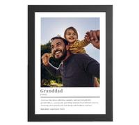 Personalised Grandad Gift With Photo and Loving Definition, Gift For Birthday, Christmas, Father's Day For A Special New Grandad From Grandson, Special Art Print, Poster & Wall Deco Family Print