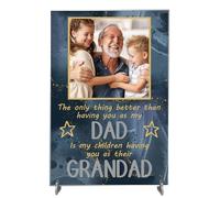 Personalised Grandad Photo Plaque - 'The Only Thing Better Than Having You as My Dad Is My Children Having You as Their Grandad' Design (Acrylic Indoor & Outdoor Use, A4 30cm x 21cm)