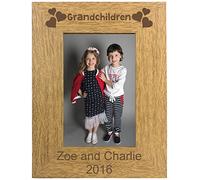 Personalised Grandchildren Portrait 5x7 Wooden Photo Frame