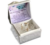 Personalised Granddaughter Naming Day Gift Crystal Guardian Angel Keepsake Chest