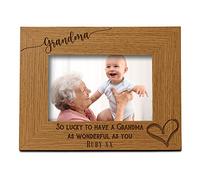 Personalised Grandma As Wonderful As You Photo Frame gift (4 x 6 Inch)