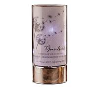 Personalised Grandson Memorial In Loving Memory Led Lamp With Dandelions
