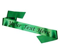 Personalised Green Sash Hen Party Night Do 16th 18th 21st Birthday Prom Bride